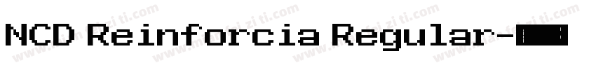 NCD Reinforcia Regular字体转换
